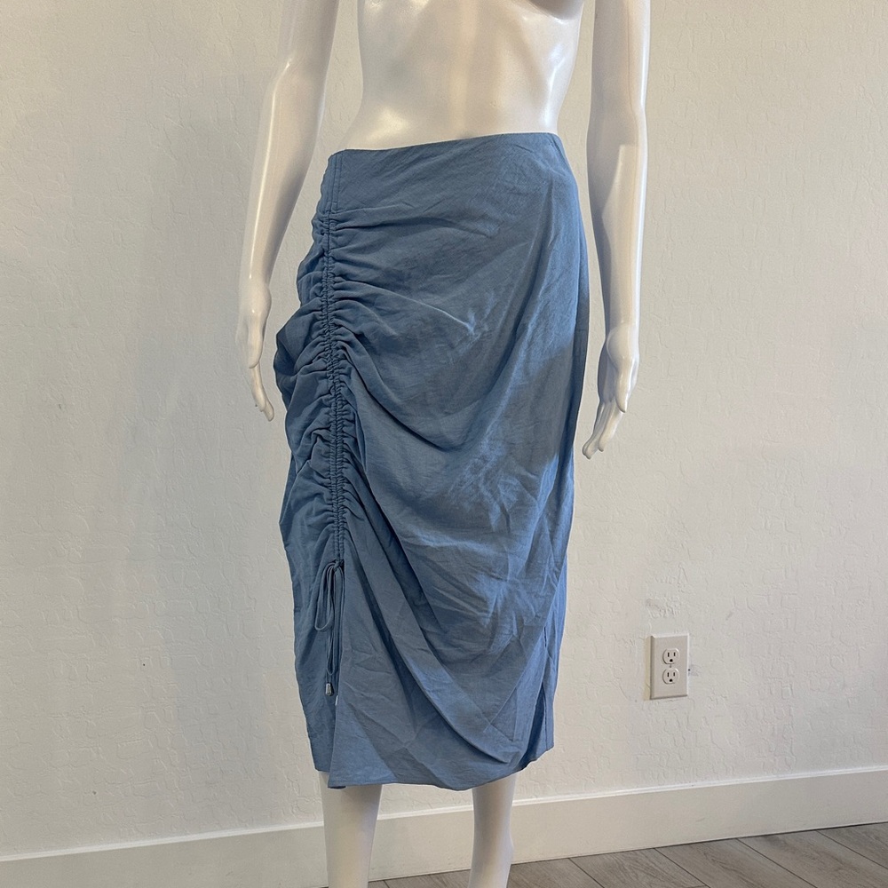 BCBG Asymmetrical Blue Skirt